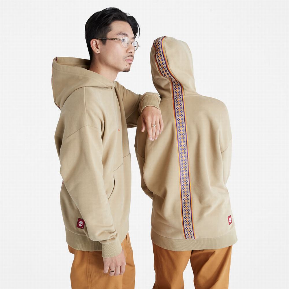 Pánské Mikiny S Kapucí Timberland CLOT x Timberland® Hnědožlutý | TI39854-530