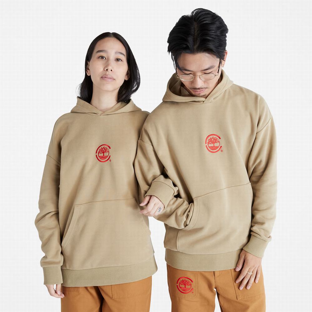 Pánské Mikiny S Kapucí Timberland CLOT x Timberland® Hnědožlutý | TI39854-530