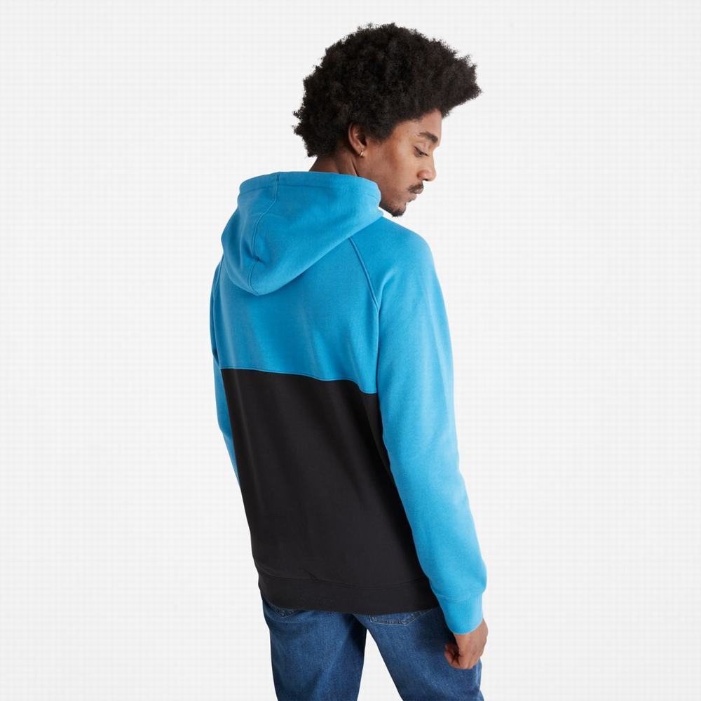 Pánské Mikiny S Kapucí Timberland Colorblock Světle Blankyt Černé | TI58246-468
