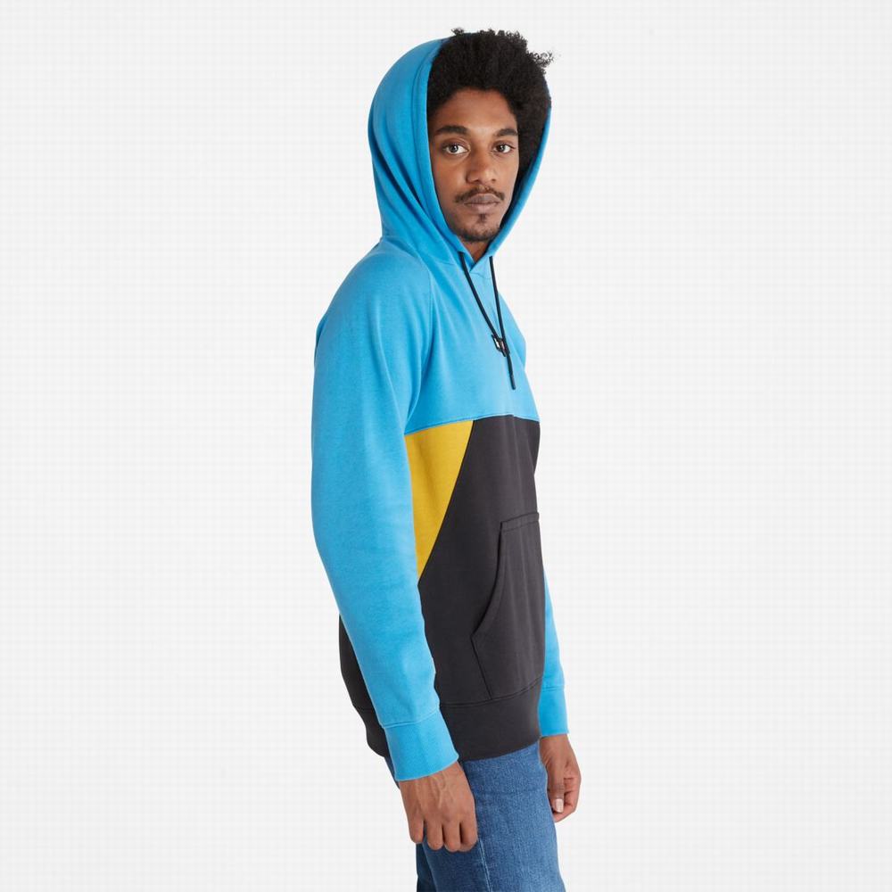 Pánské Mikiny S Kapucí Timberland Colorblock Světle Blankyt Černé | TI58246-468