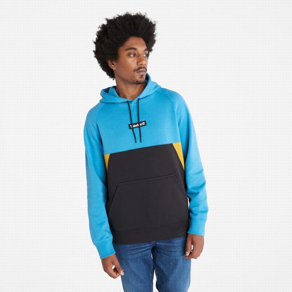 Pánské Mikiny S Kapucí Timberland Colorblock Světle Blankyt Černé | TI58246-468
