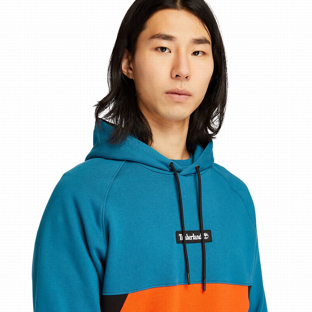 Pánské Mikiny S Kapucí Timberland Cut-and-sew Tyrkysové | TI98534-860