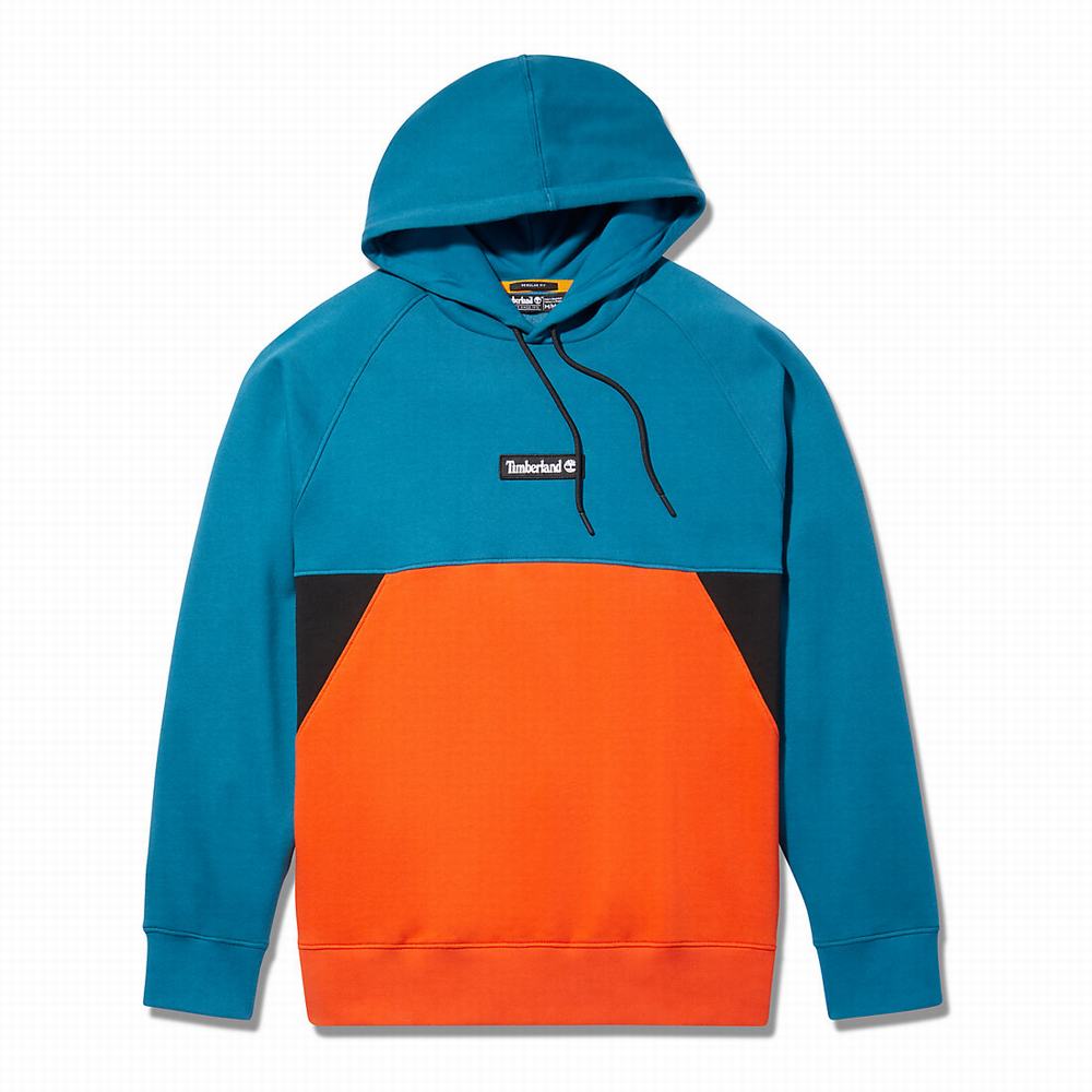 Pánské Mikiny S Kapucí Timberland Cut-and-sew Tyrkysové | TI98534-860