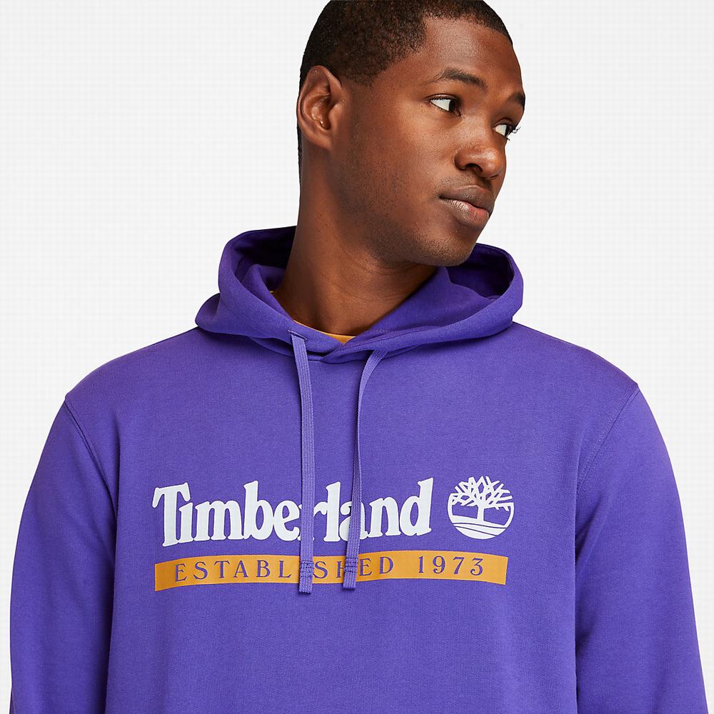 Pánské Mikiny S Kapucí Timberland Established 1973 Fialové | TI32974-051