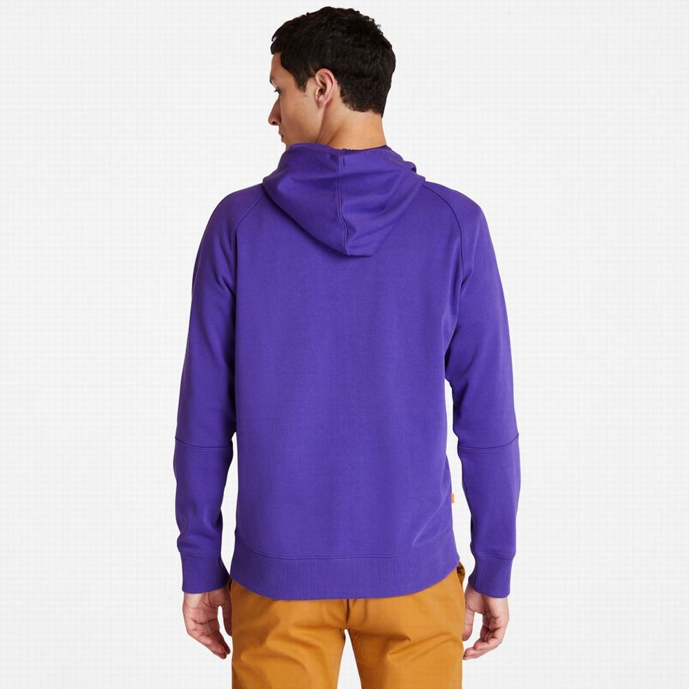 Pánské Mikiny S Kapucí Timberland Heavyweight Logo Tmavě Blankyt | TI83047-503