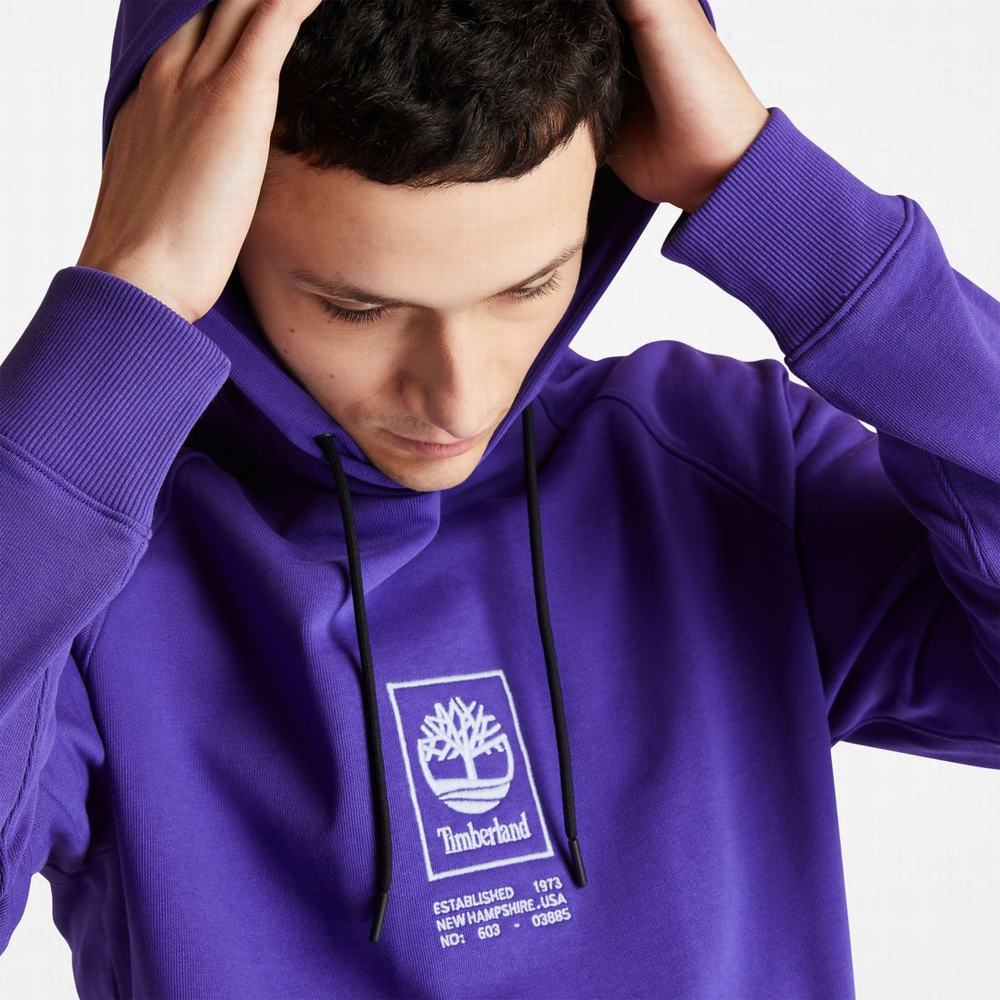 Pánské Mikiny S Kapucí Timberland Heavyweight Logo Tmavě Blankyt | TI83047-503