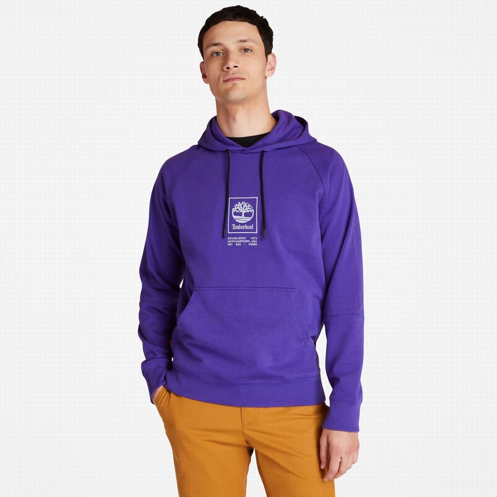 Pánské Mikiny S Kapucí Timberland Heavyweight Logo Tmavě Blankyt | TI83047-503