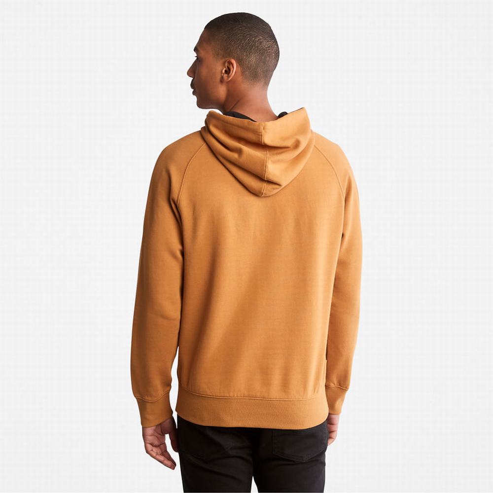 Pánské Mikiny S Kapucí Timberland Heritage Logo Žluté | TI38761-285