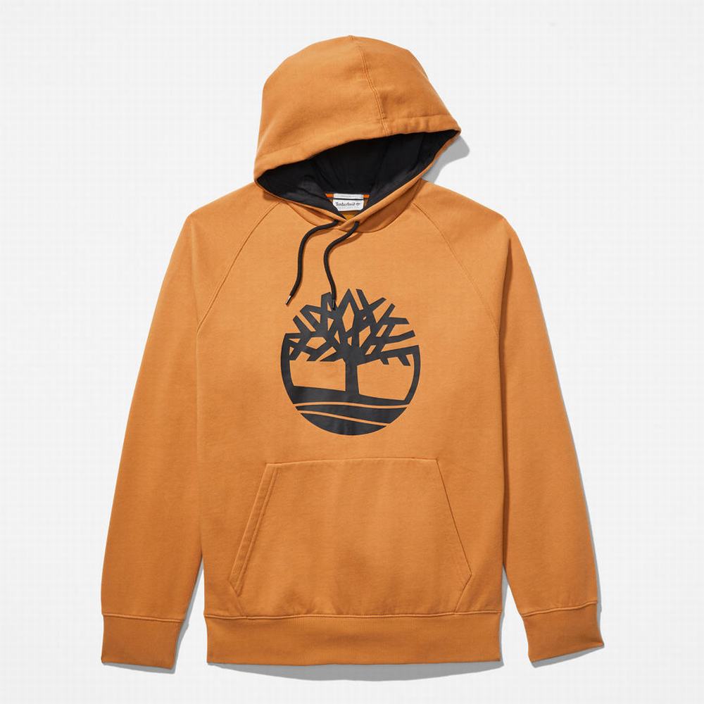 Pánské Mikiny S Kapucí Timberland Heritage Logo Žluté | TI38761-285