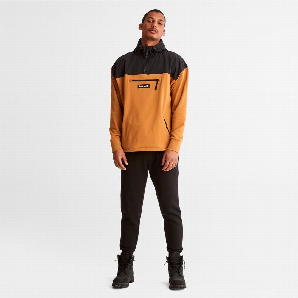 Pánské Mikiny S Kapucí Timberland Hybridní Černé Hnědé | TI86792-908