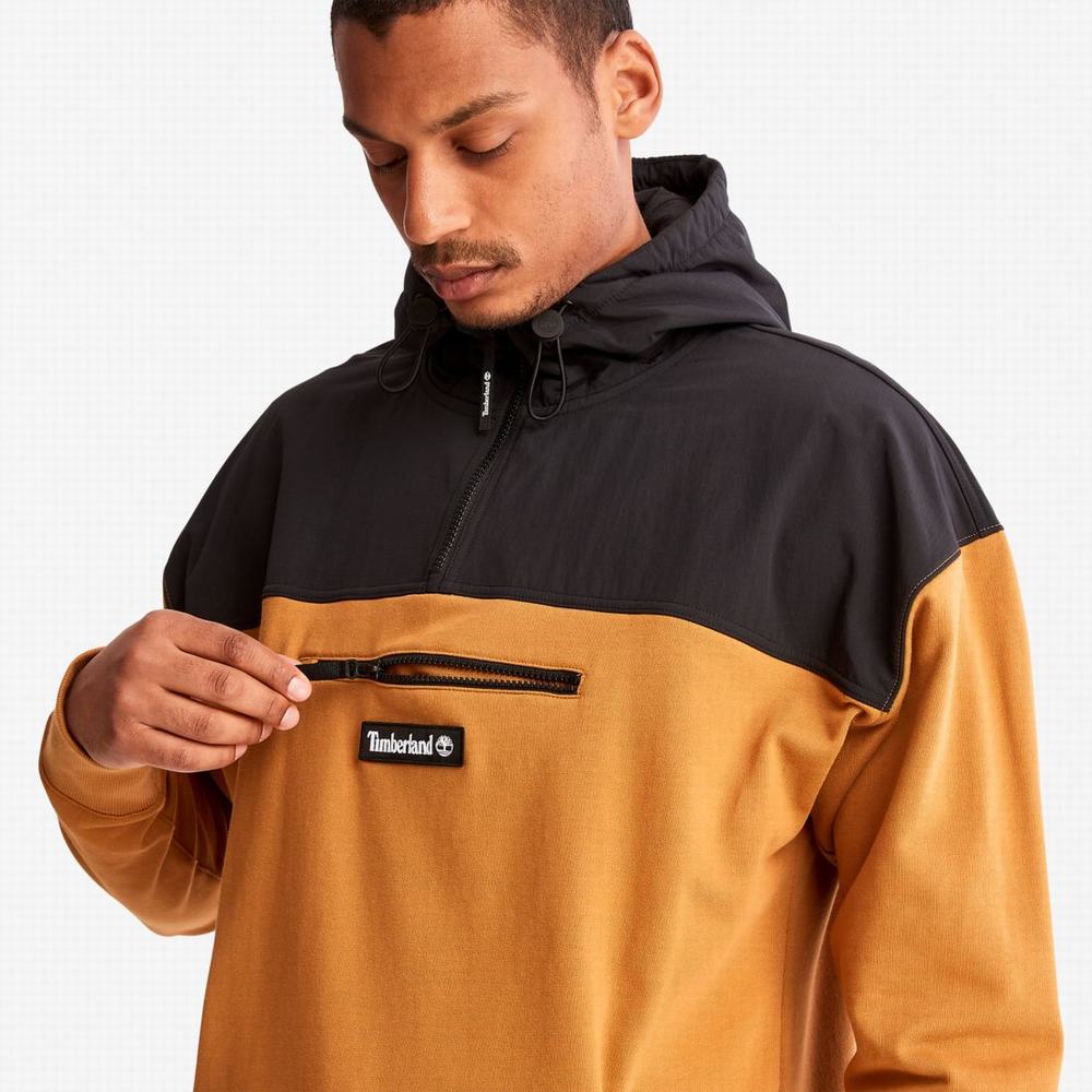 Pánské Mikiny S Kapucí Timberland Hybridní Černé Hnědé | TI86792-908