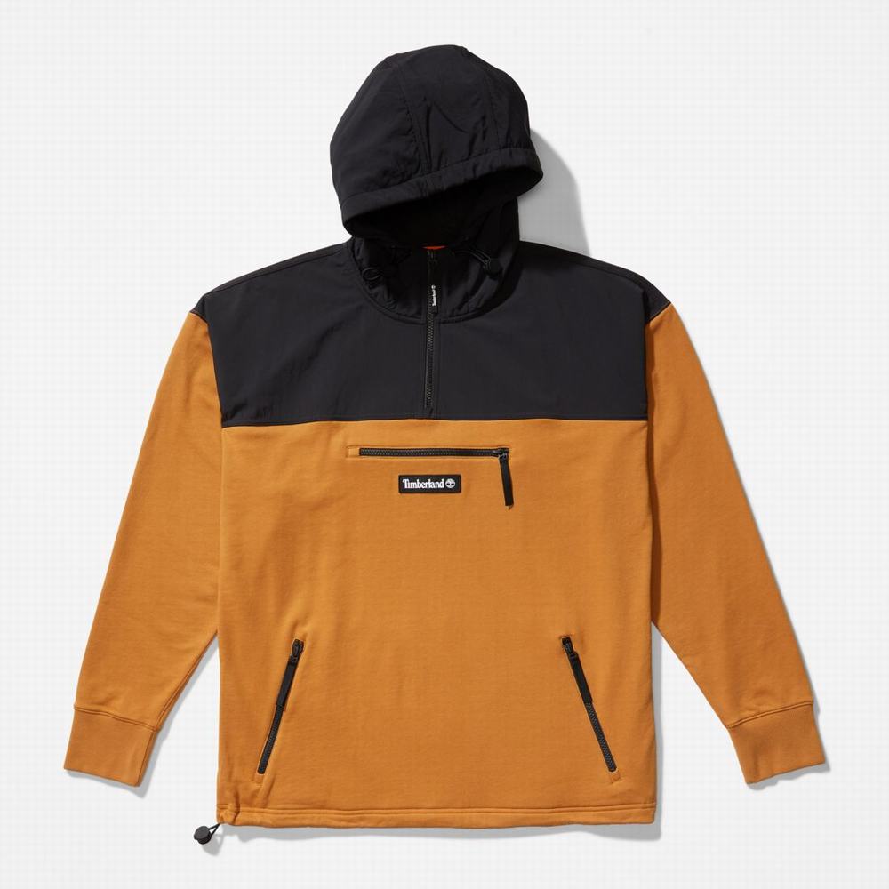 Pánské Mikiny S Kapucí Timberland Hybridní Černé Hnědé | TI86792-908