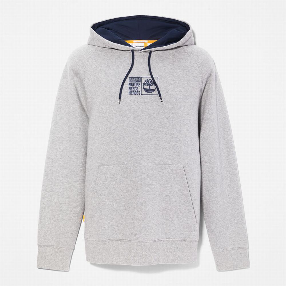 Pánské Mikiny S Kapucí Timberland Nature Needs Heroes™ Šedé | TI90387-354