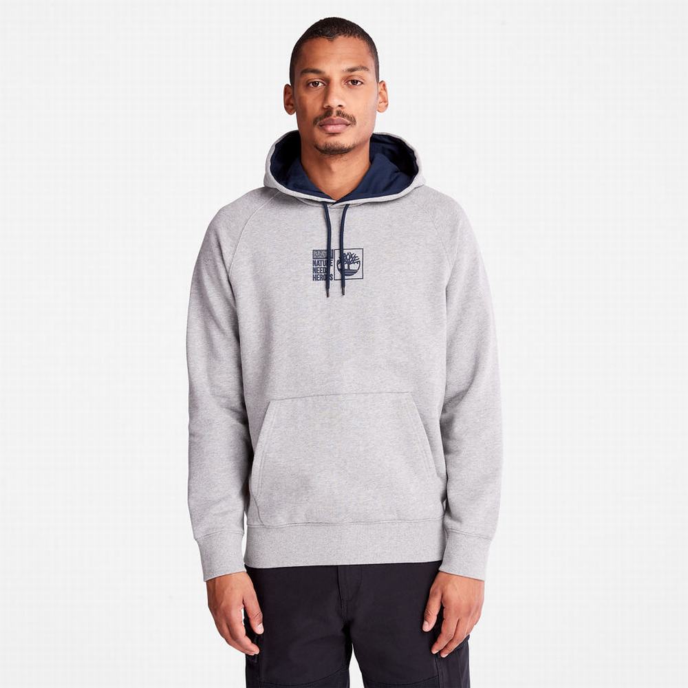 Pánské Mikiny S Kapucí Timberland Nature Needs Heroes™ Šedé | TI90387-354