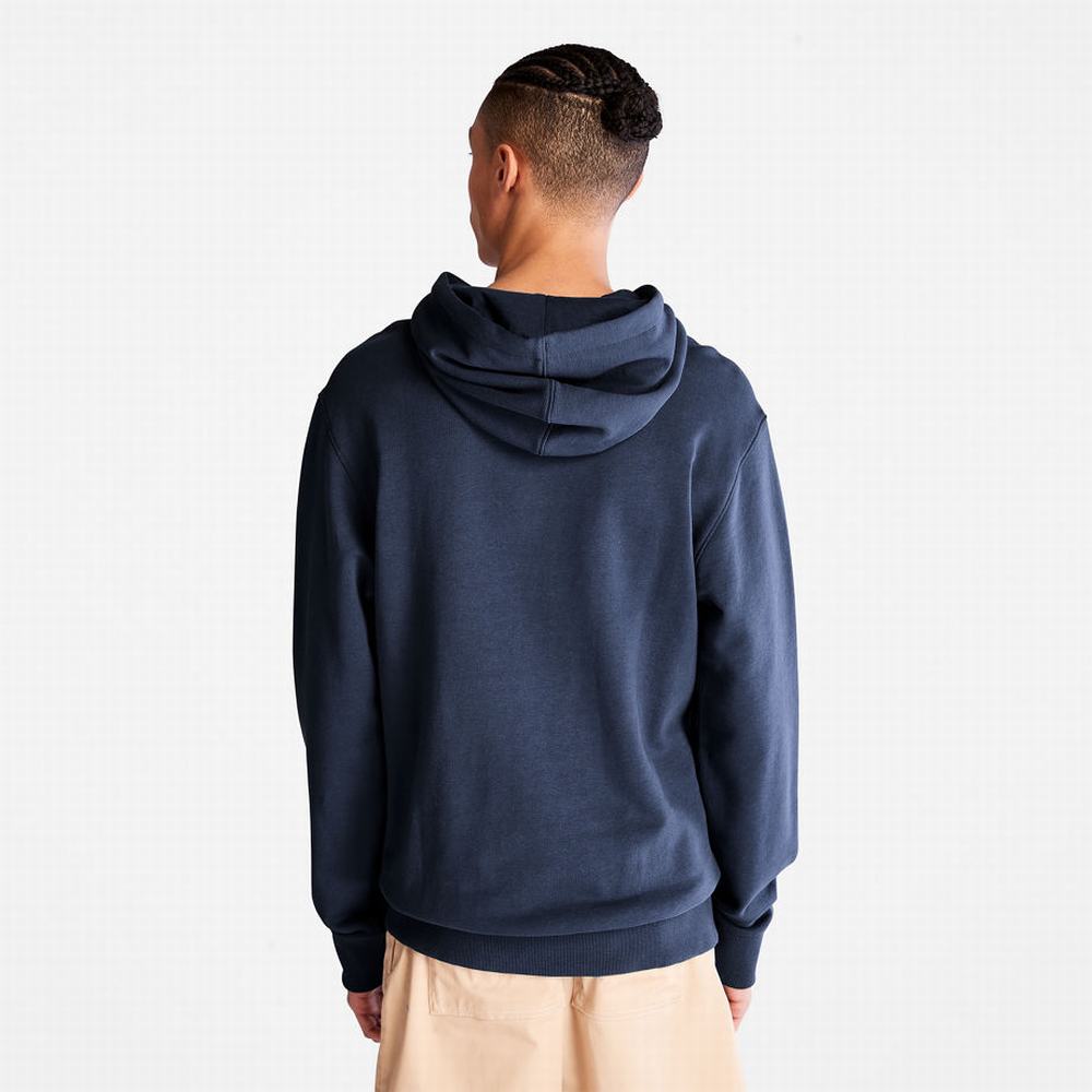 Pánské Mikiny S Kapucí Timberland Outdoor Heritage EK+ Graphic Tmavě Blankyt | TI62784-746