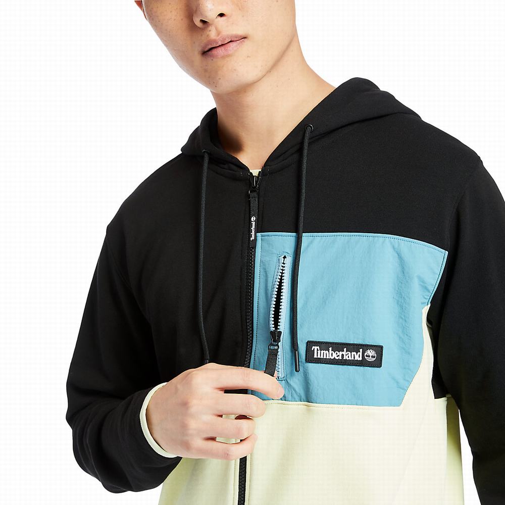 Pánské Mikiny S Kapucí Timberland Outdoor Archive Full-zip Černé Zelene | TI83029-230