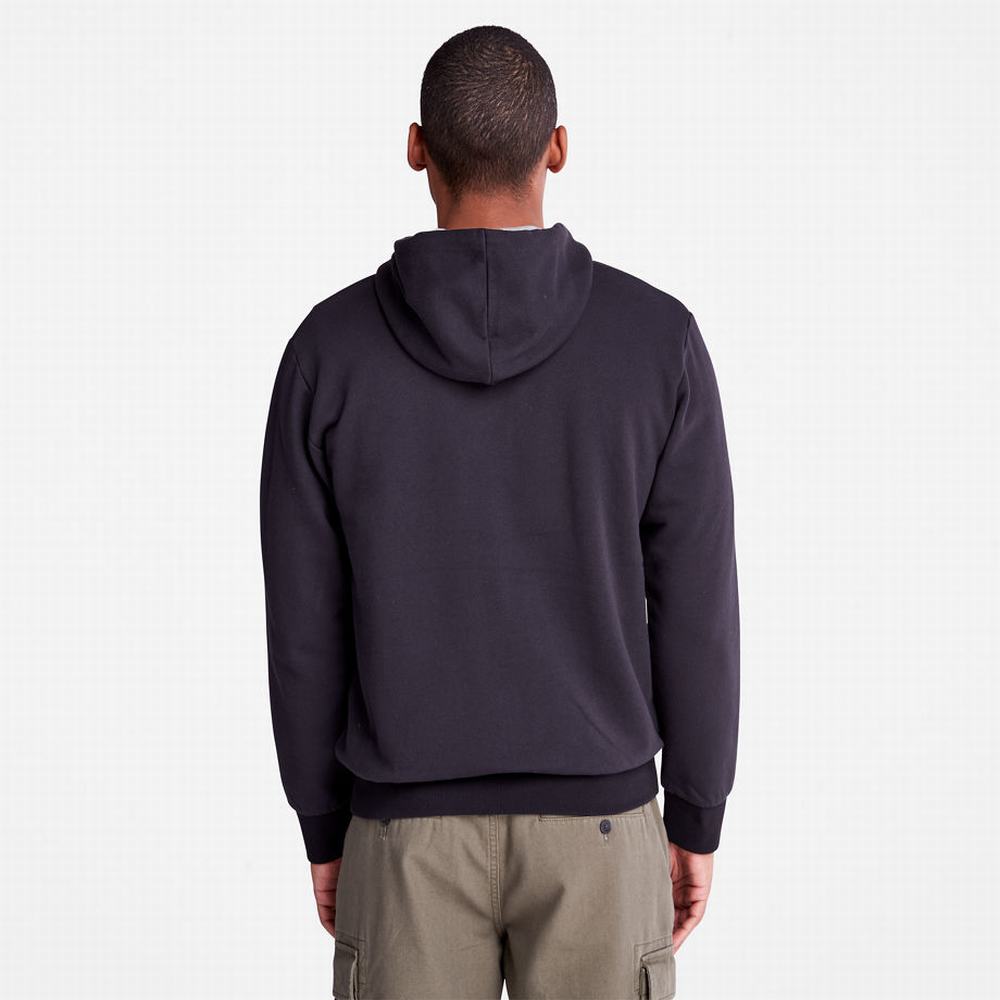 Pánské Mikiny S Kapucí Timberland Oyster River Zip Černé | TI51679-561