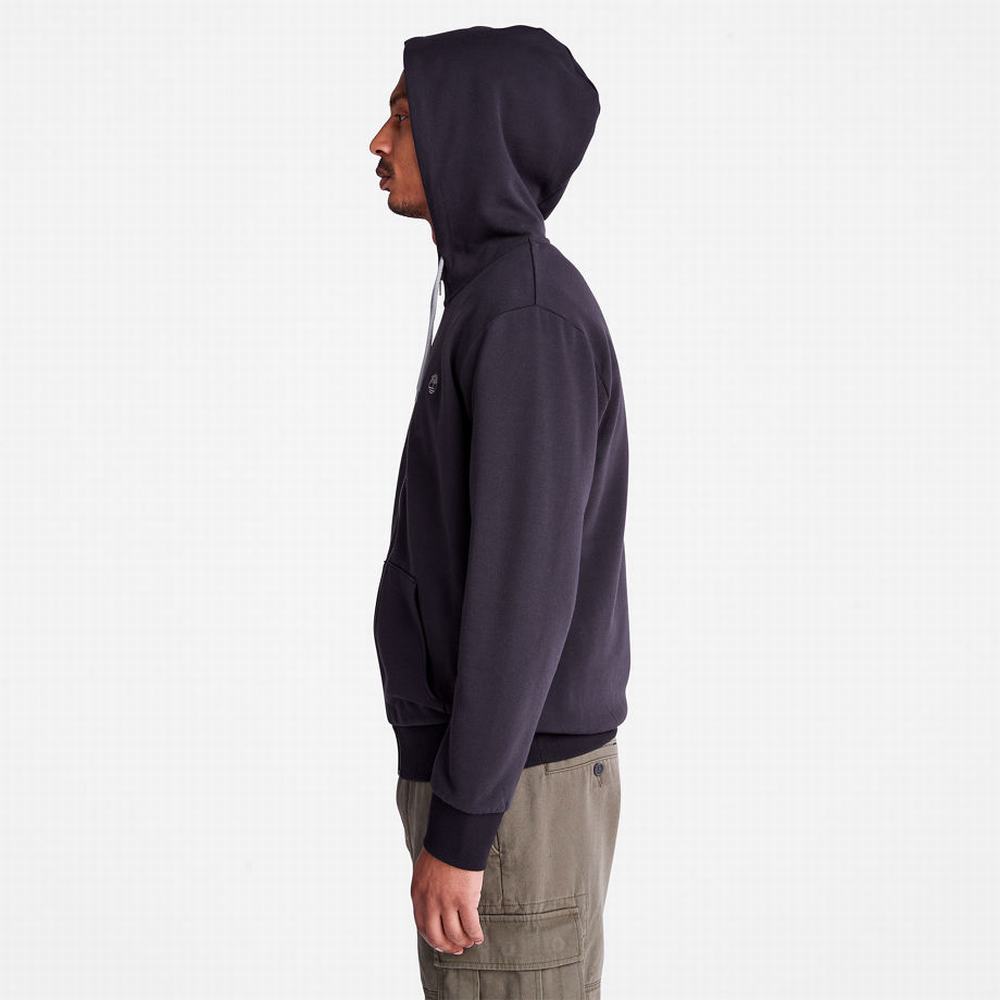 Pánské Mikiny S Kapucí Timberland Oyster River Zip Černé | TI51679-561