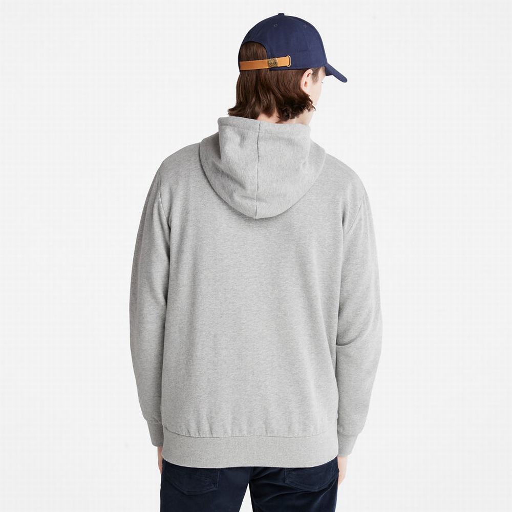 Pánské Mikiny S Kapucí Timberland Oyster River Zip Šedé | TI80356-189