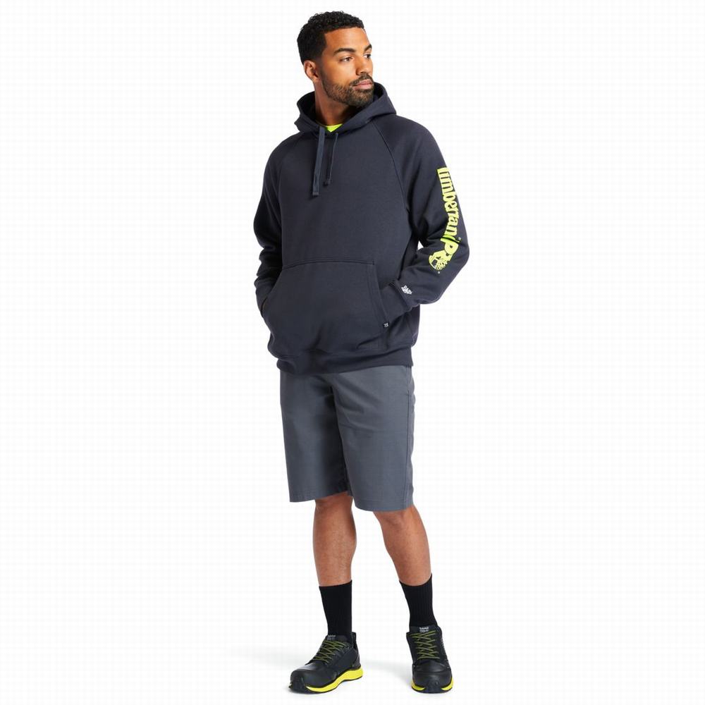 Pánské Mikiny S Kapucí Timberland PRO® Hood Honcho Sport Tmavě Blankyt Žluté | TI17625-817