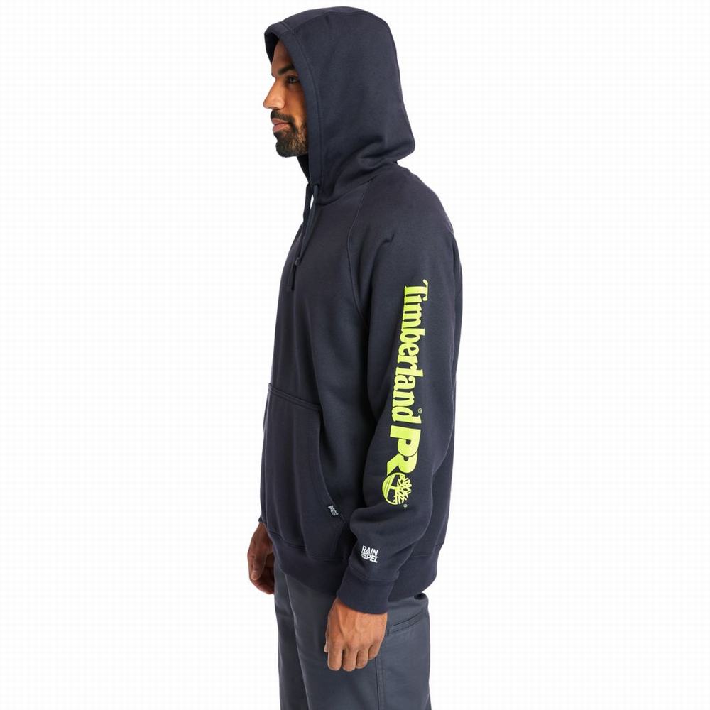 Pánské Mikiny S Kapucí Timberland PRO® Hood Honcho Sport Tmavě Blankyt Žluté | TI17625-817