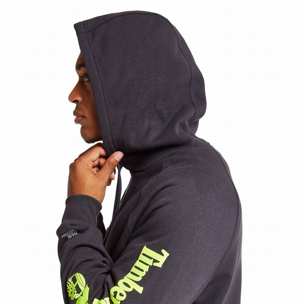 Pánské Mikiny S Kapucí Timberland PRO® Hood Honcho Sport Tmavě Blankyt Žluté | TI17625-817