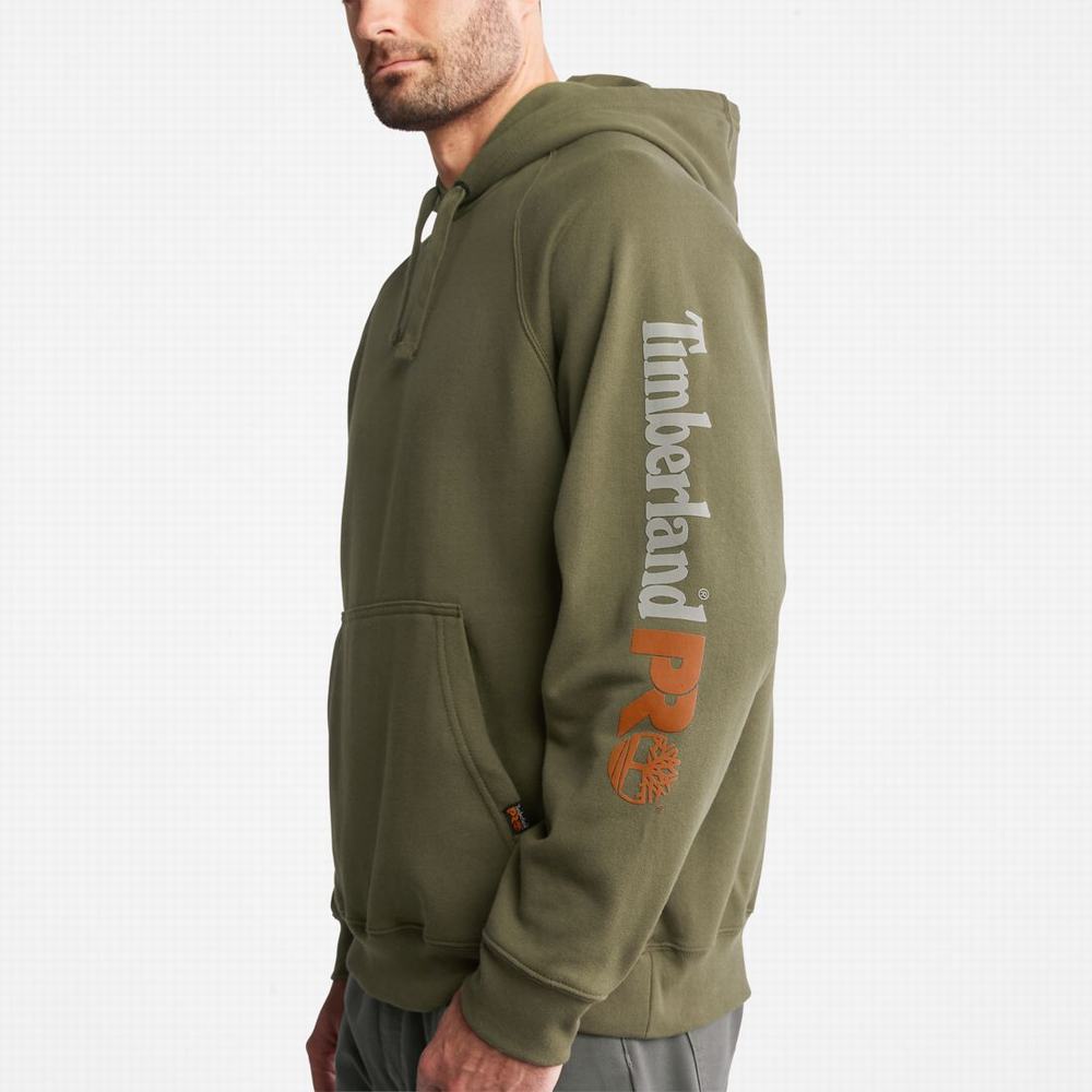 Pánské Mikiny S Kapucí Timberland PRO® Hood Honcho Sport Pullover Olivy Zelené | TI34921-398
