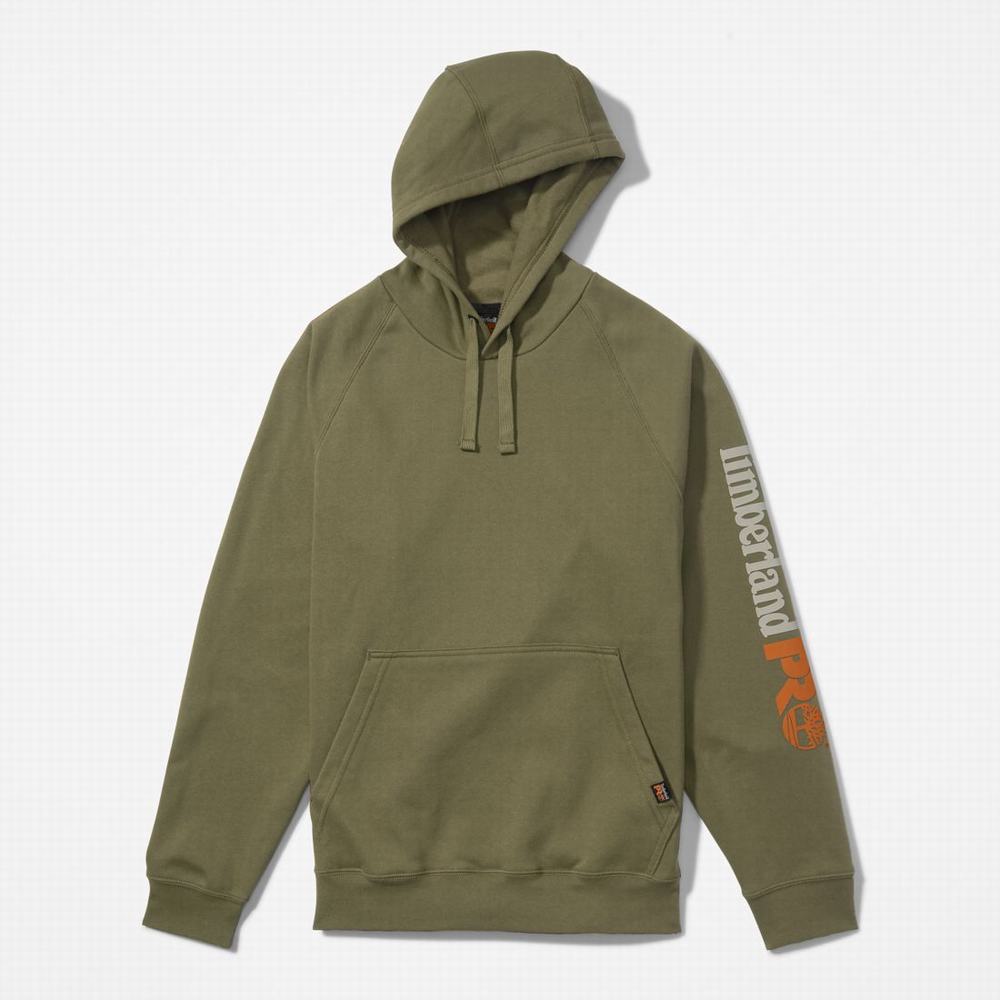 Pánské Mikiny S Kapucí Timberland PRO® Hood Honcho Sport Pullover Olivy Zelené | TI34921-398