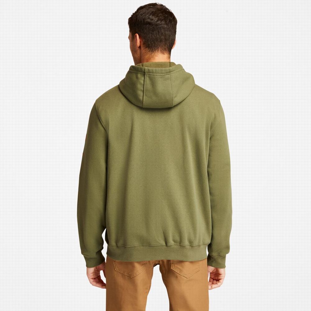 Pánské Mikiny S Kapucí Timberland PRO® Hood Honcho Sport Zip-Front Olivy Zelené | TI50723-351