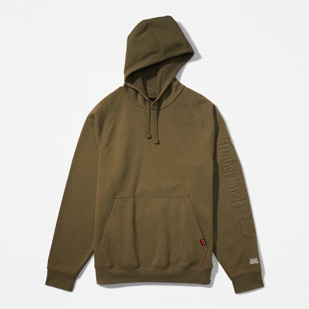 Pánské Mikiny S Kapucí Timberland PRO® Hood Honcho Sport Embossed Logo Pullover Olivy Zelené | TI62801-498