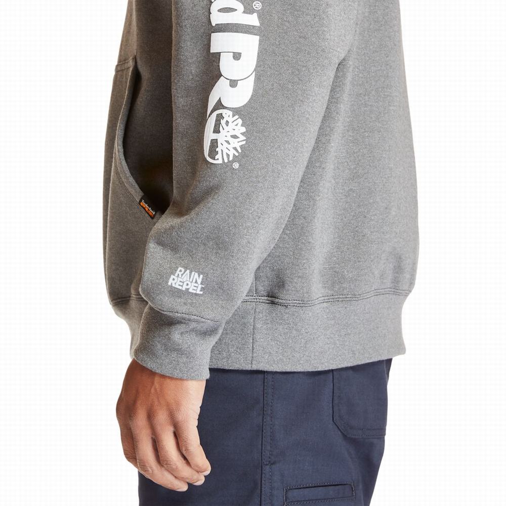 Pánské Mikiny S Kapucí Timberland PRO® Hood Honcho Sport Tmavě Šedé Bílé | TI85671-036