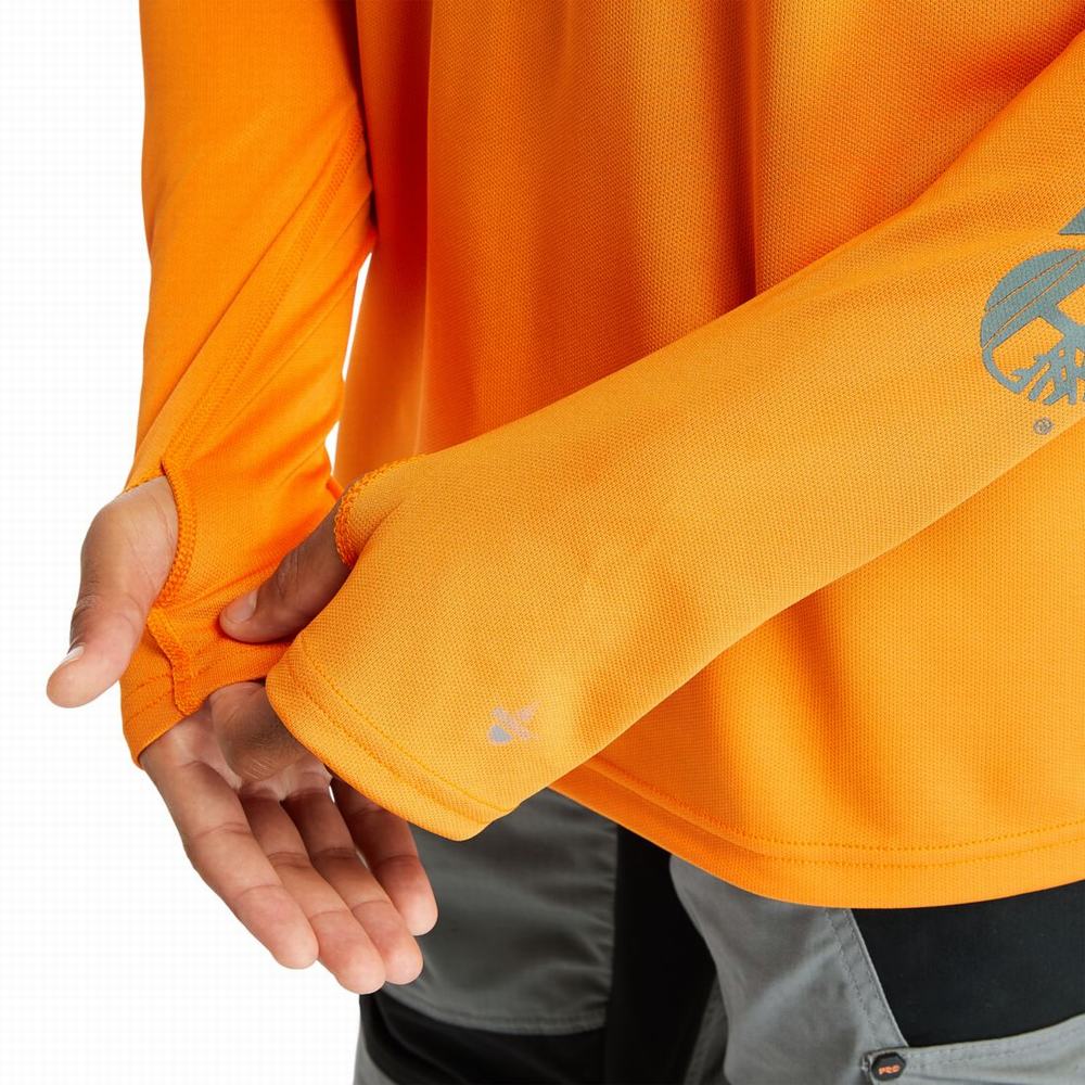 Pánské Mikiny S Kapucí Timberland PRO® Wicking Good Oranžové | TI35128-547