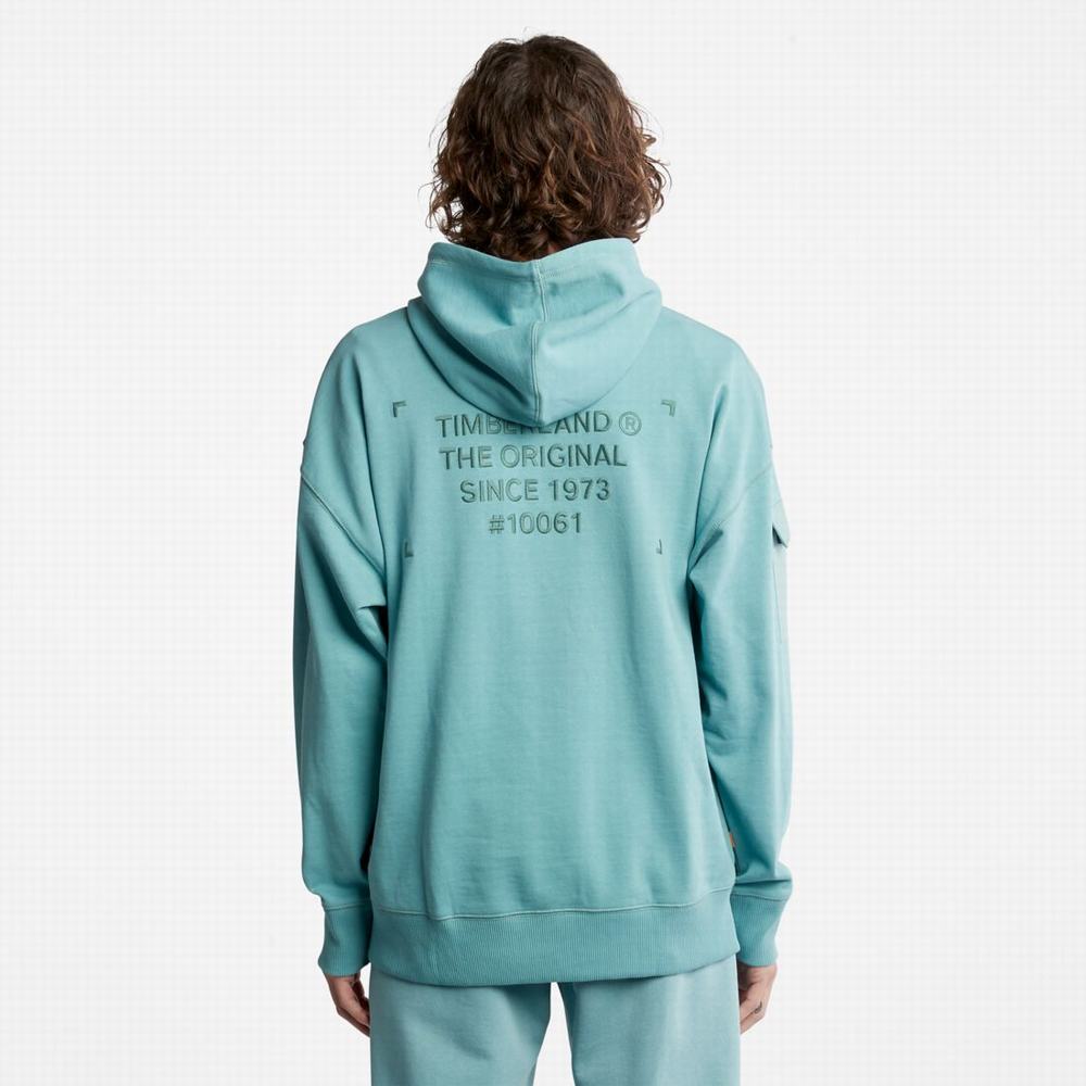 Pánské Mikiny S Kapucí Timberland Progressive Utility Mixed-Media Blankyt | TI15762-495