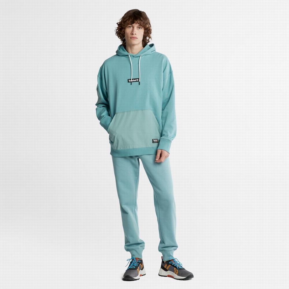 Pánské Mikiny S Kapucí Timberland Progressive Utility Mixed-Media Blankyt | TI15762-495