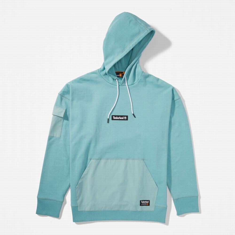 Pánské Mikiny S Kapucí Timberland Progressive Utility Mixed-Media Blankyt | TI15762-495