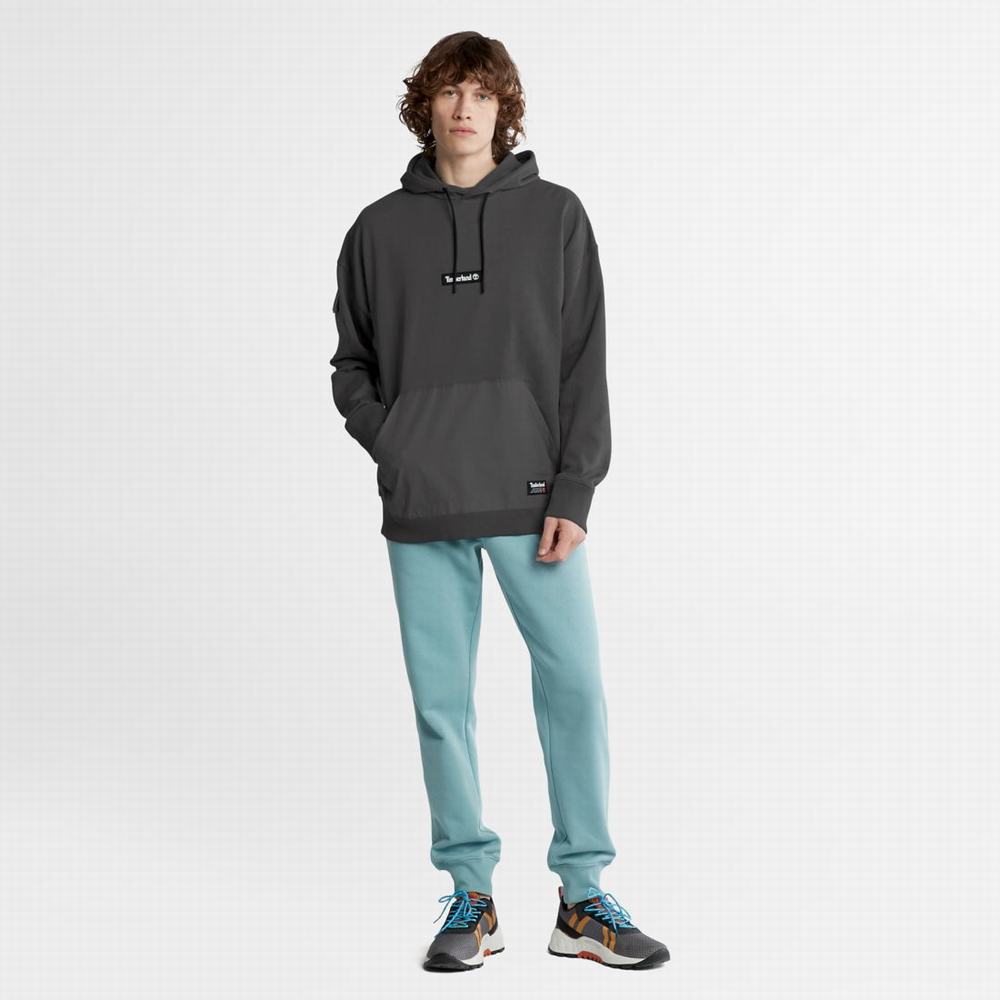 Pánské Mikiny S Kapucí Timberland Progressive Utility Mixed-Media Obsidian | TI18574-802