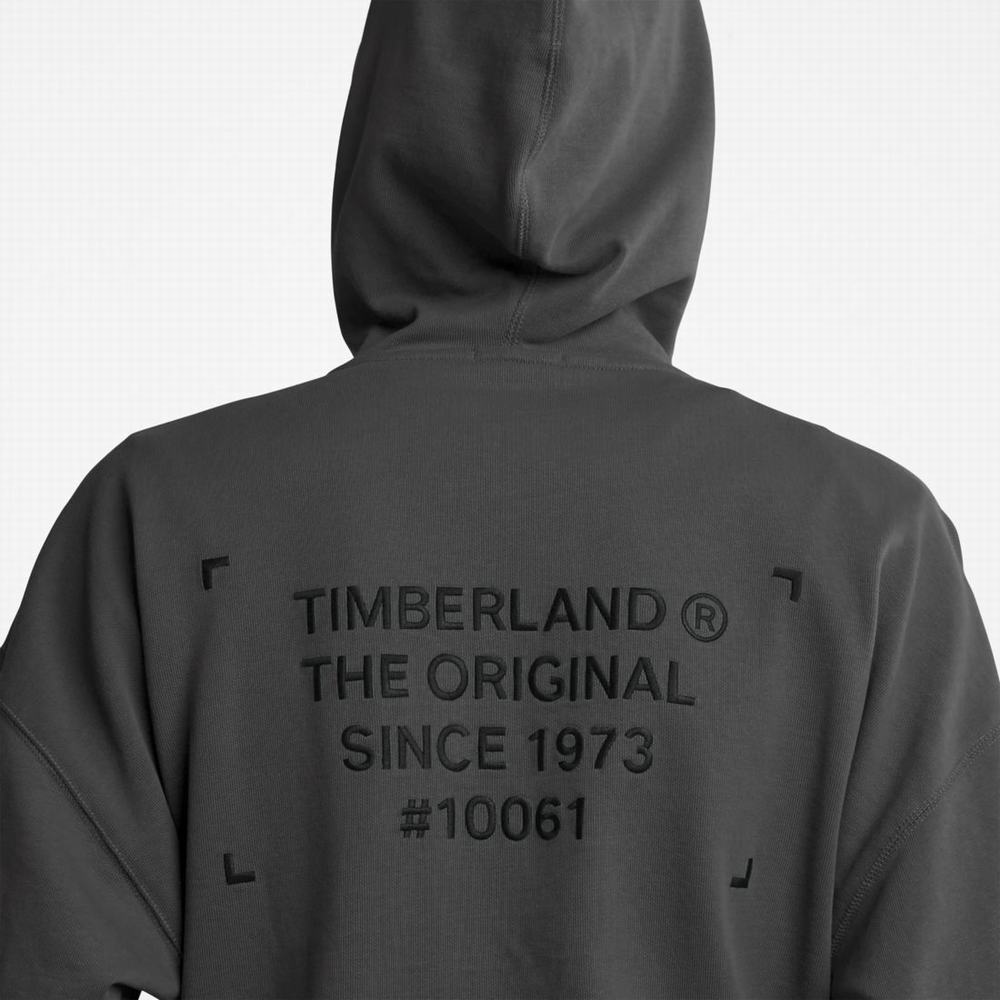 Pánské Mikiny S Kapucí Timberland Progressive Utility Mixed-Media Obsidian | TI18574-802
