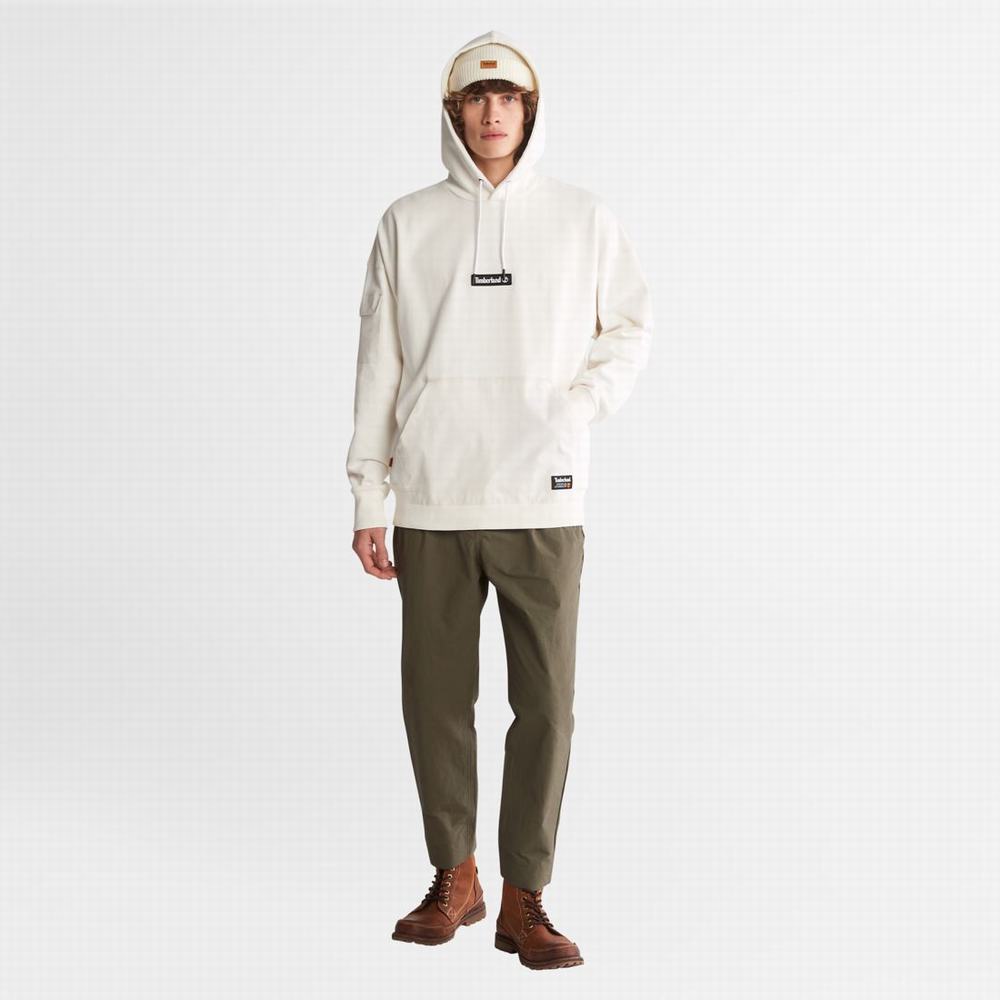 Pánské Mikiny S Kapucí Timberland Progressive Utility Mixed-Media Bílé | TI92348-138