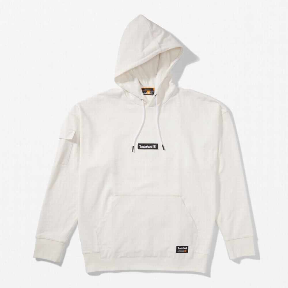 Pánské Mikiny S Kapucí Timberland Progressive Utility Mixed-Media Bílé | TI92348-138