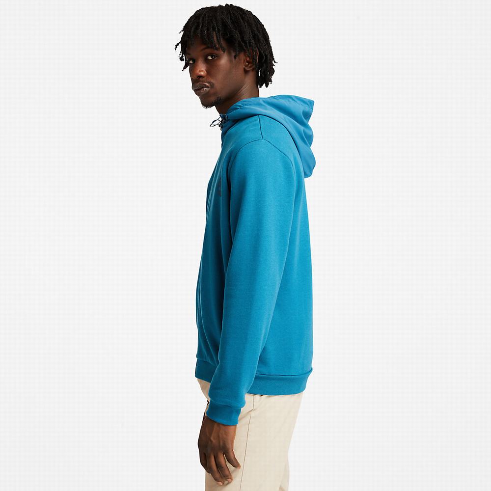 Pánské Mikiny S Kapucí Timberland Re-Pohodlí EK+ Zip Tyrkysové | TI14630-237