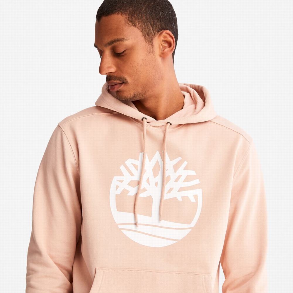 Pánské Mikiny S Kapucí Timberland Tree-Logo Růžové | TI16798-107