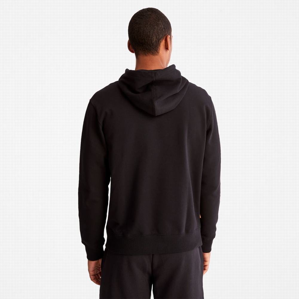 Pánské Mikiny S Kapucí Timberland Tree-Logo Černé Hnědé | TI27356-567