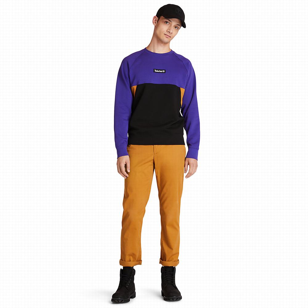 Pánské Mikiny Timberland Cut-and-sew Tmavě Blankyt | TI26984-632