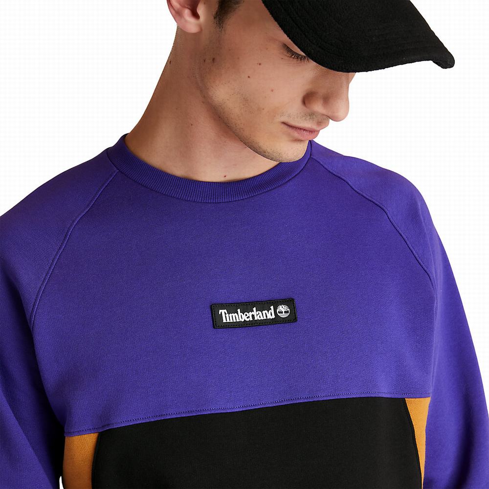 Pánské Mikiny Timberland Cut-and-sew Tmavě Blankyt | TI26984-632