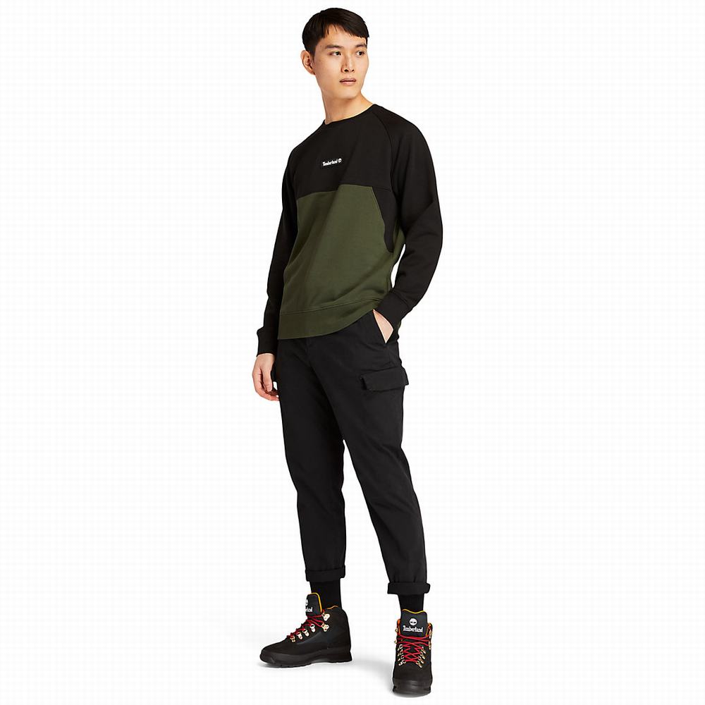 Pánské Mikiny Timberland Cut-and-sew Tmavě Zelene | TI43210-594