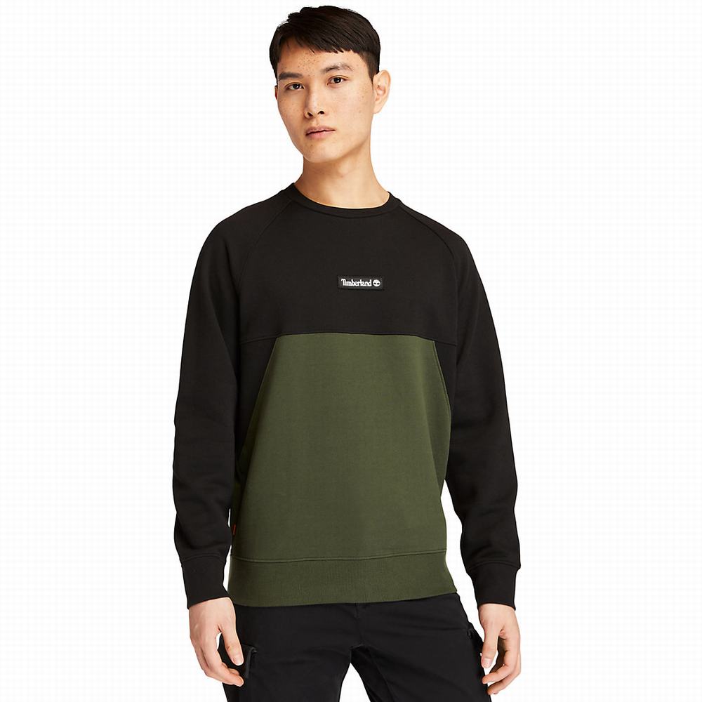 Pánské Mikiny Timberland Cut-and-sew Tmavě Zelene | TI43210-594