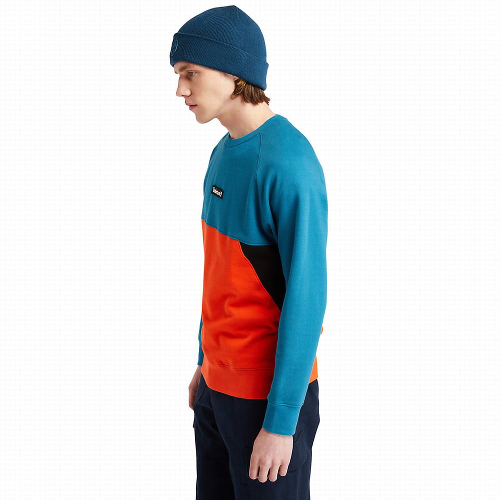 Pánské Mikiny Timberland Cut-and-sew Tyrkysové | TI14507-601