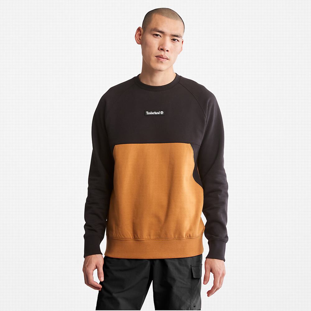 Pánské Mikiny Timberland Cut-and-sew Černé | TI86412-034