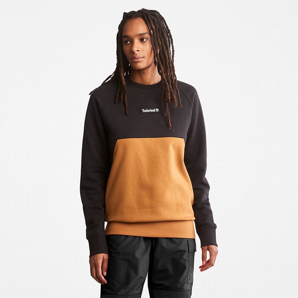 Pánské Mikiny Timberland Cut-and-sew Černé | TI86412-034