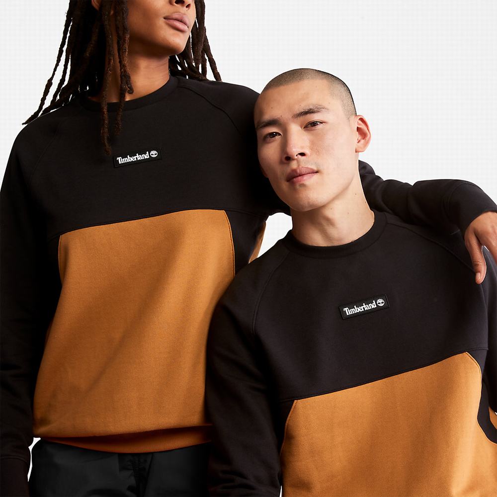Pánské Mikiny Timberland Cut-and-sew Černé | TI86412-034